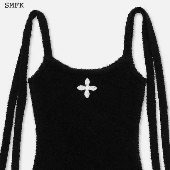 SMFK STRAY WANDERING SAVAGE KNITTED HALTER DRESS Size S - Picture 4 of 7